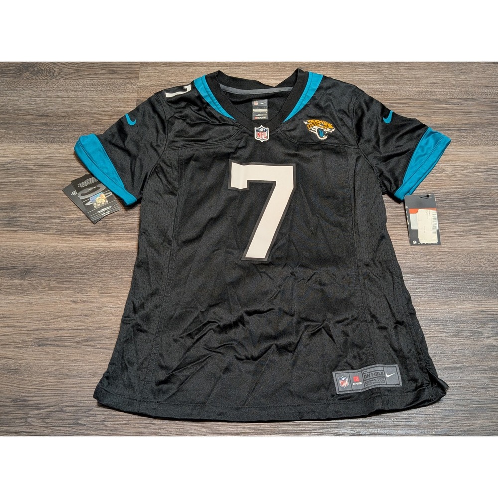 Nike Jacksonville Jaguars Nick Foles 7 Women Game Jersey Black Large NWT
